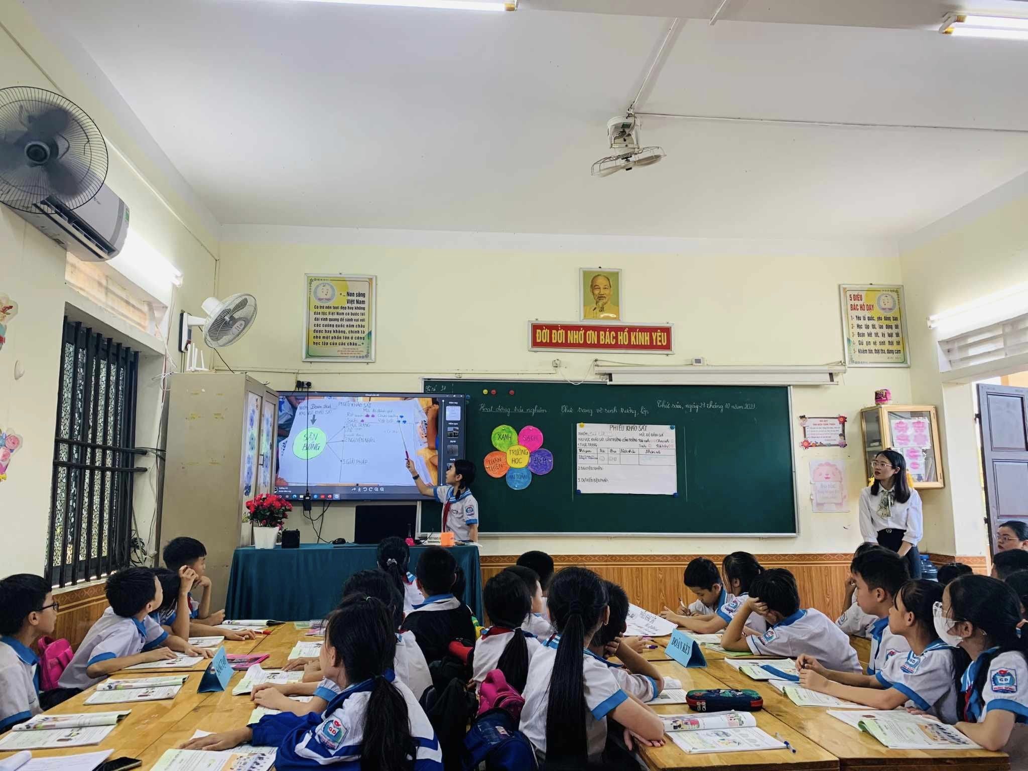 TRƯỜNG TIỂU HỌC HƯNG ĐÔNG - GIÁO VIÊN KHỐI 4 ĐÃ THỰC HIỆN THÀNH CÔNG SINH HOẠT CHUYÊN MÔN CẤP TRƯỜNG - CHUYÊN ĐỀ DẠY HỌC HOẠT ĐỘNG TRẢI NGHIỆM.